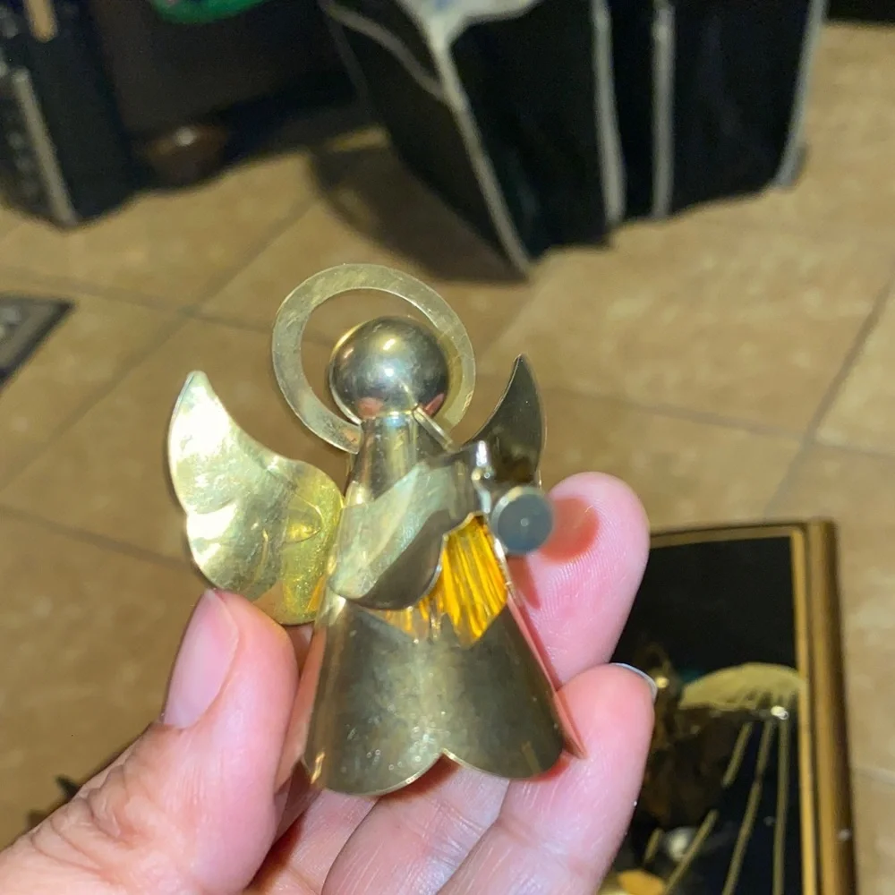 Gold Angel Napkin Rings Set of 6
